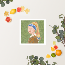 Load image into Gallery viewer, Pearl • Art Poster • Inspired by The Girl with the Pearl Earring • Sami Alana Illustration Poster