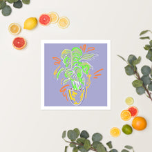 Load image into Gallery viewer, Monstera Purple Poster