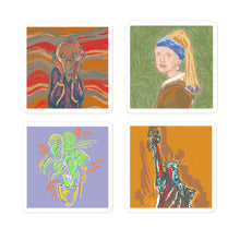 Load image into Gallery viewer, 4 Pack Art Print Stickers • Bubble-free stickers