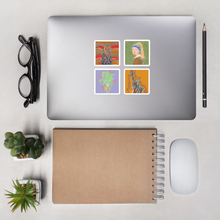 Load image into Gallery viewer, 4 Pack Art Print Stickers • Bubble-free stickers