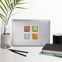 Load image into Gallery viewer, 4 Pack Art Print Stickers • Bubble-free stickers
