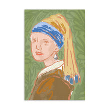 Load image into Gallery viewer, Pearl • The Girl with the Pearl Earring • Art Illustration • Standard Postcard