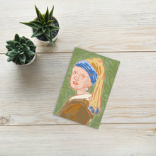 Load image into Gallery viewer, Pearl • The Girl with the Pearl Earring • Art Illustration • Standard Postcard
