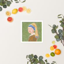 Load image into Gallery viewer, Pearl • Art Poster • Inspired by The Girl with the Pearl Earring • Sami Alana Illustration Poster
