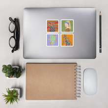 Load image into Gallery viewer, 4 Pack Art Print Stickers  • Bubble-free stickers
