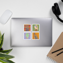 Load image into Gallery viewer, 4 Pack Art Print Stickers  • Bubble-free stickers
